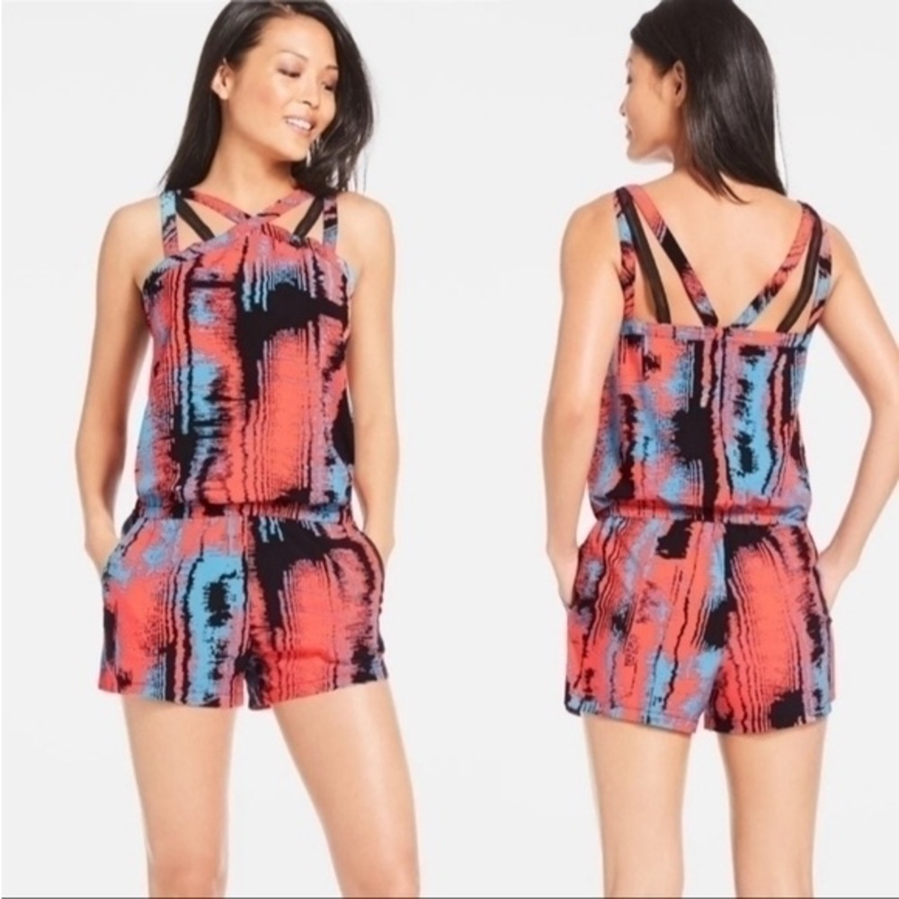 Fabletics Liza Romper Heat Wave Tie Dye Print size Large (10-12)